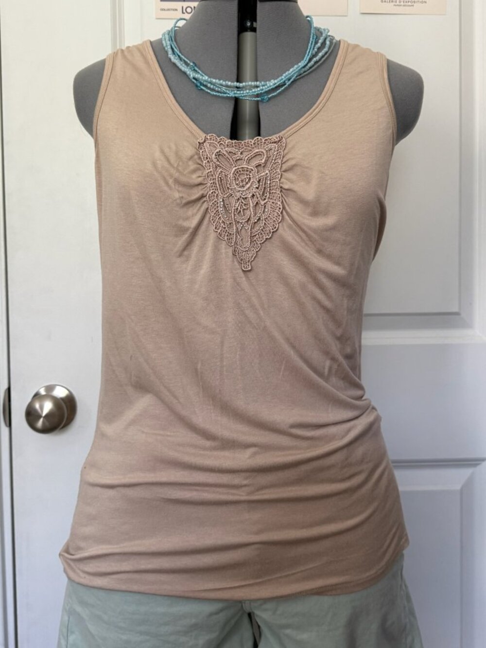 Medium Tan One World Tank Top